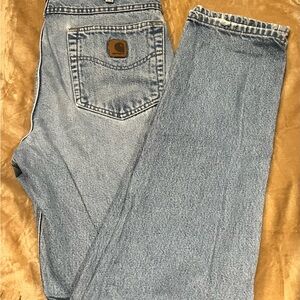 Carhartt Men's Light Blue Tapered Jeans